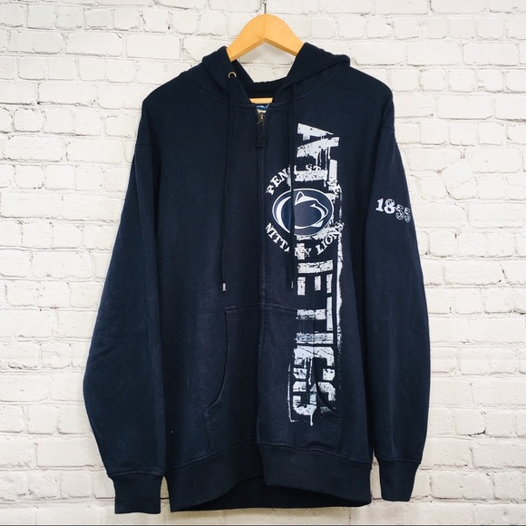 Pennsylvania State hooded hoodie zip down sweatshirt Medium - Picture 1 of 8